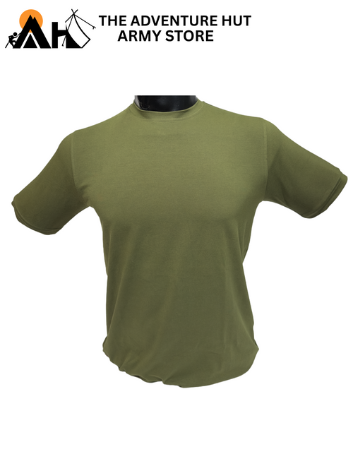 Adventure Hut Green Basic Dry-Cool Tec T-Shirt