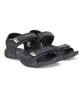 Men HYPAGRIP™ Open Toe Ridge Sandal - Black Grey (51670) - The Adventure Hut