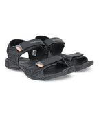 Men HYPAGRIP™ Open Toe Ridge Sandal - Black Grey (51670) - The Adventure Hut