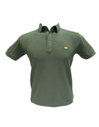 Tactical Hemp Net Polo Shirt – Quick-Dry Outdoor Wear with India Flag | The Adventure Hut