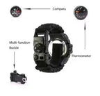 Survival Digital Watch Multifunctional Paracord Tactical Watch Outdoors [G3] | THE ADVENTURE HUT