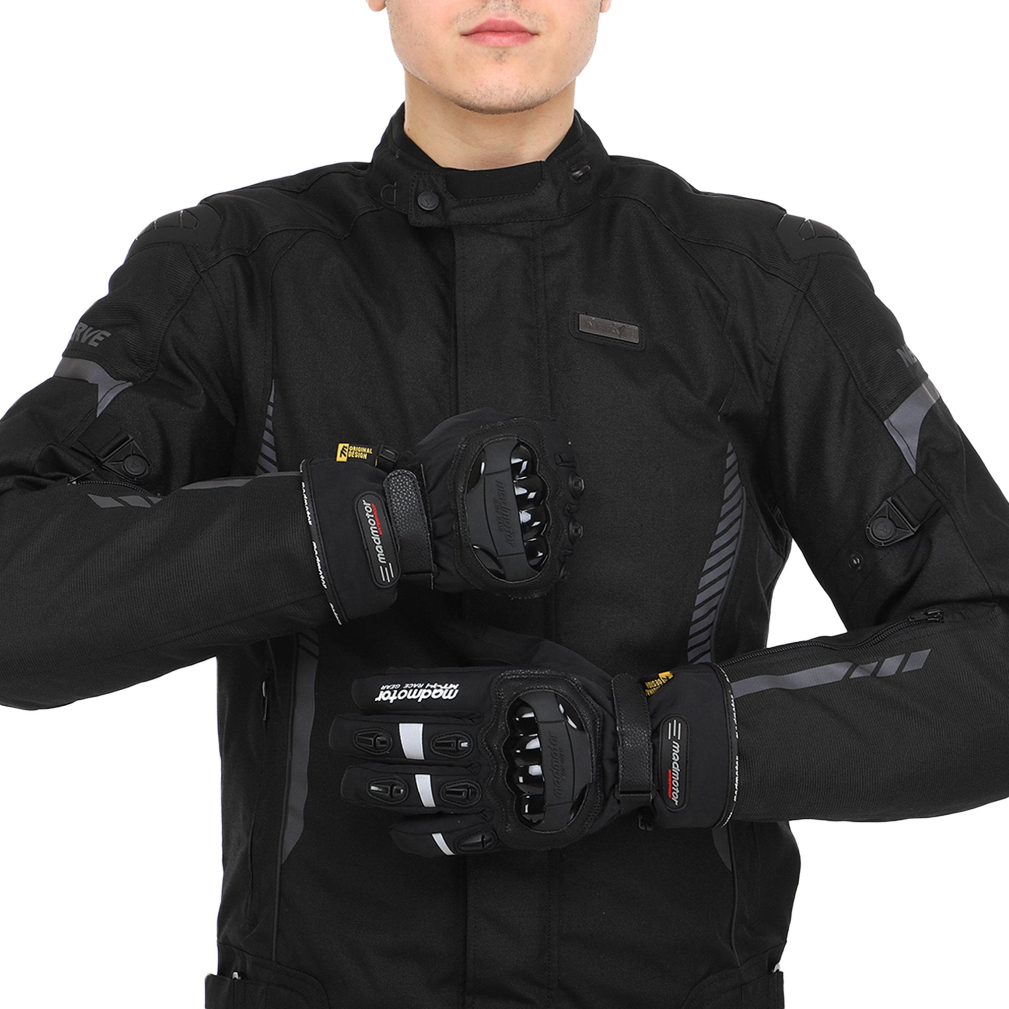 Biking Gloves MT-14 (Black) - The Adventure Hut