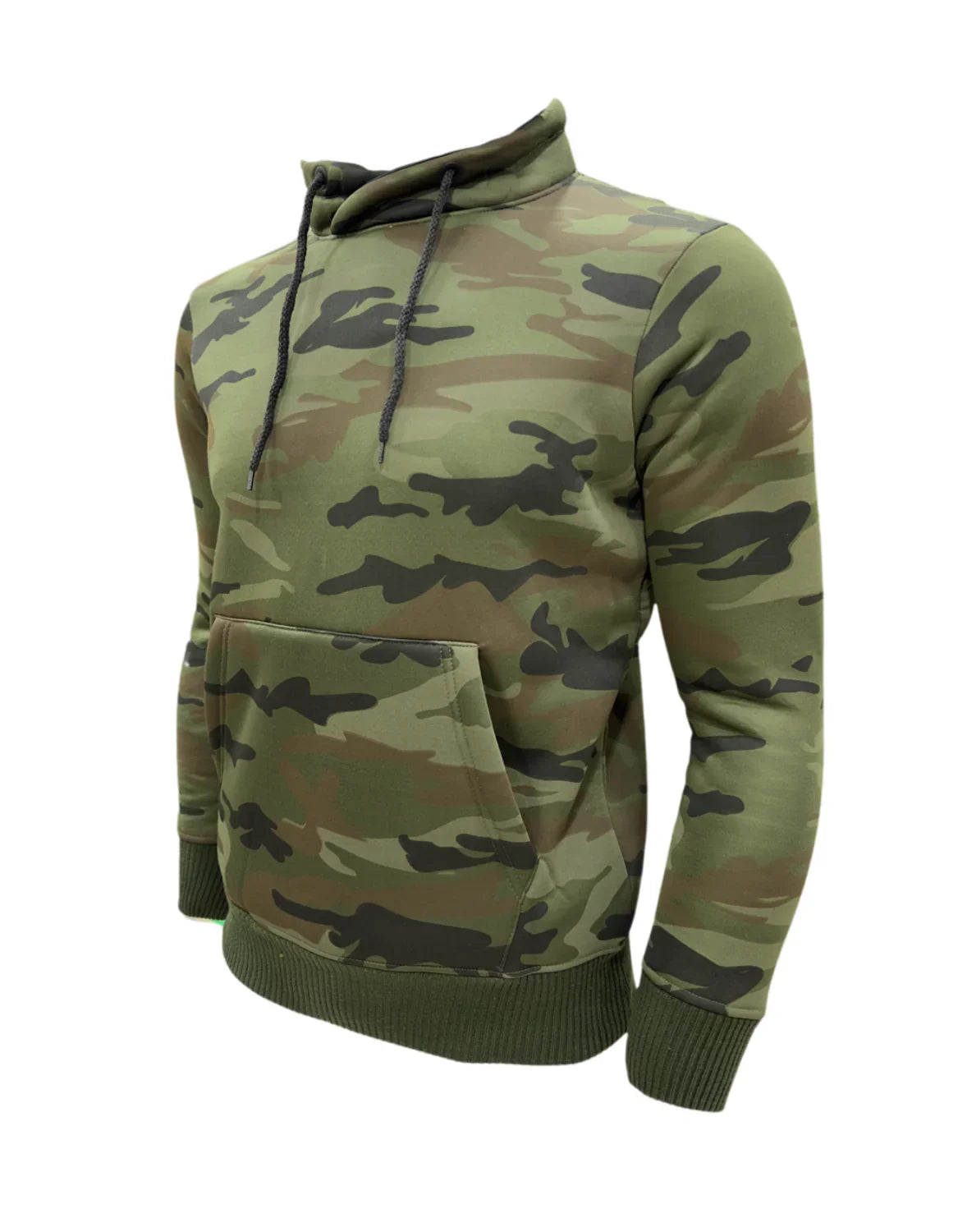 Adventure Hut Camouflage High Neck Fleece Sweatshirt | Warm Poly-Coated Winter Wear for Outdoor & Tactical Use