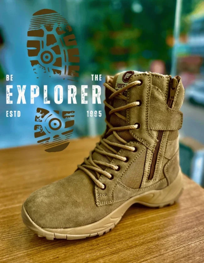 Shoes Tactical Force Time Khakhi Combat With ZIP – The Adventure Hut Shoes Tactical Force Time Khakhi Combat With ZIP – The Adventure Hut