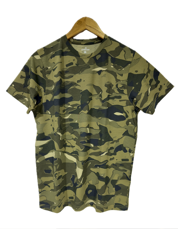 Adventure Hut T-Shirt Camouflage ADV -BGK Print