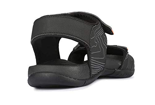 Men HYPAGRIP™ Open Toe Ridge Sandal - Black Grey (51670) - The Adventure Hut