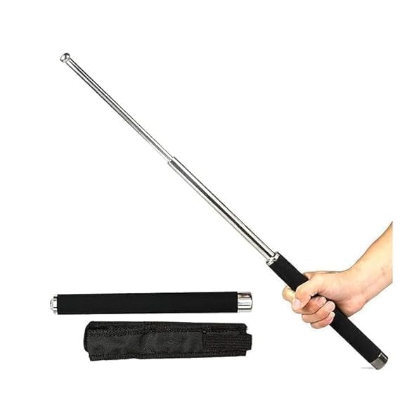 Stainless Steel Self-Defense Foldable Pointer & Safety Hiking Stick-Expandable Self Defense