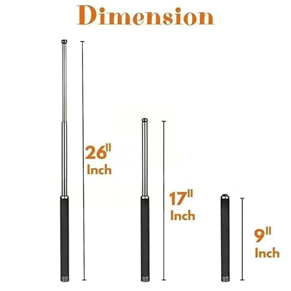 Stainless Steel Self-Defense Foldable Pointer & Safety Hiking Stick-Expandable Self Defense