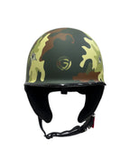 Glider Army Camouflage Half Helmet – Military Style Bullet Design Protective Riding Helmet | Exclusively at Adventure Hut - The Adventure Hut