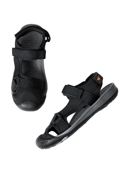 Men Terrano Lite Open Toe Sandal - Black (52004) - The Adventure Hut