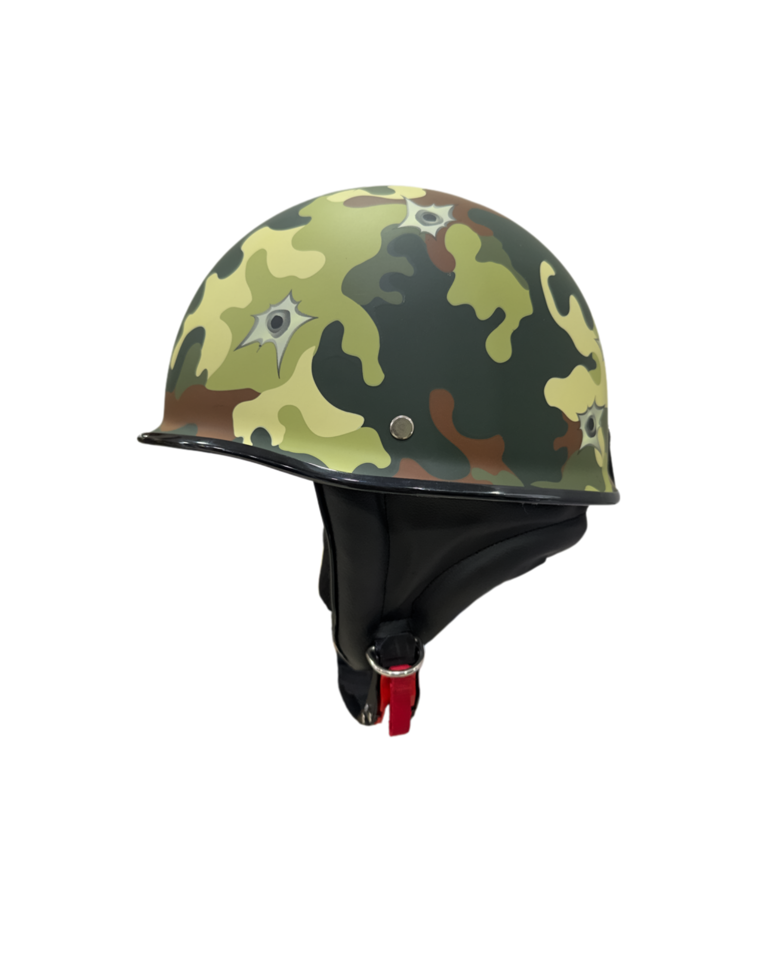 Glider Army Camouflage Half Helmet – Military Style Bullet Design Protective Riding Helmet | Exclusively at Adventure Hut