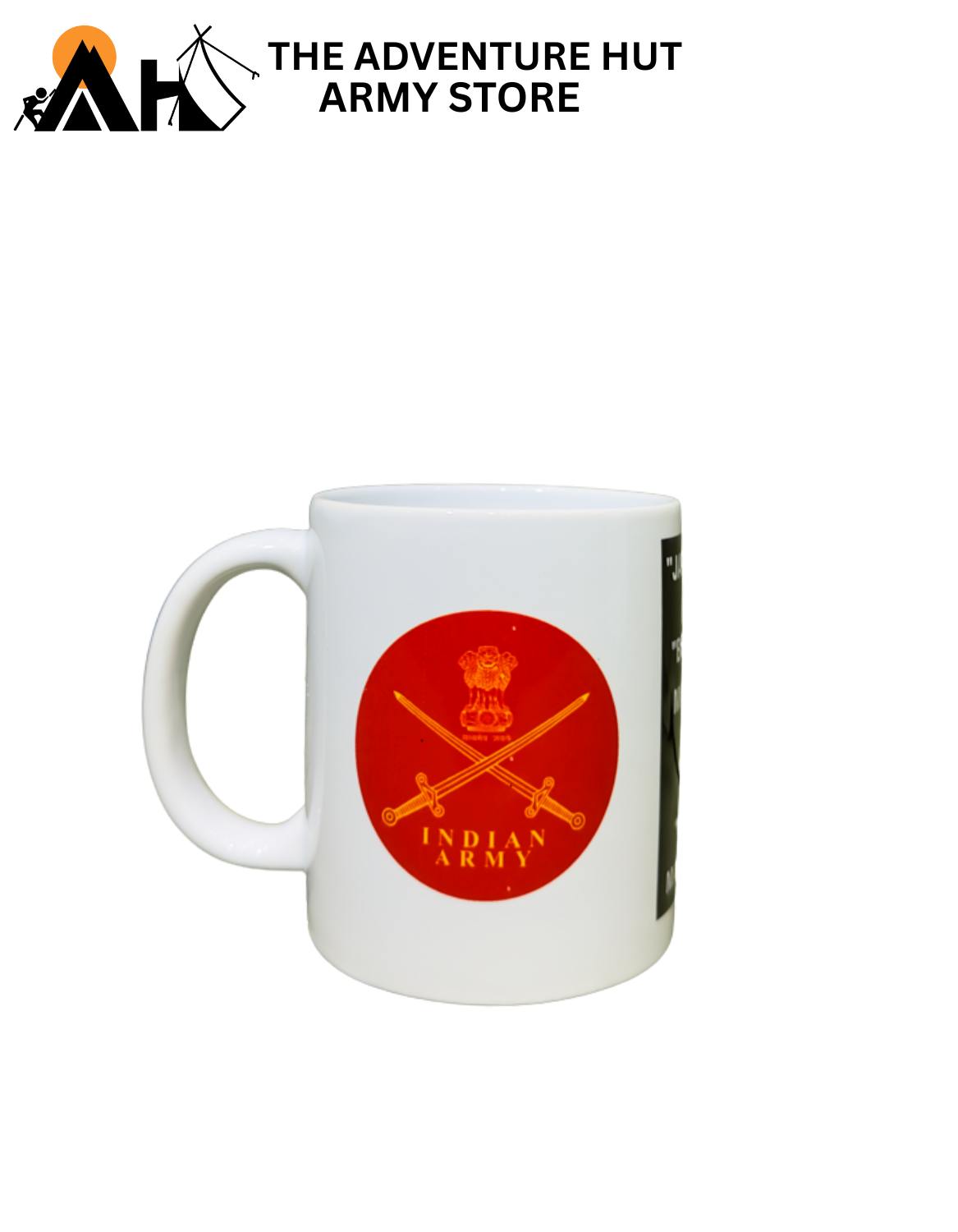 Indian Army & NCC Printed Coffee Mug | Patriotic Ceramic Cup – The Adventure Hut Army Store( IA WHT04 )
