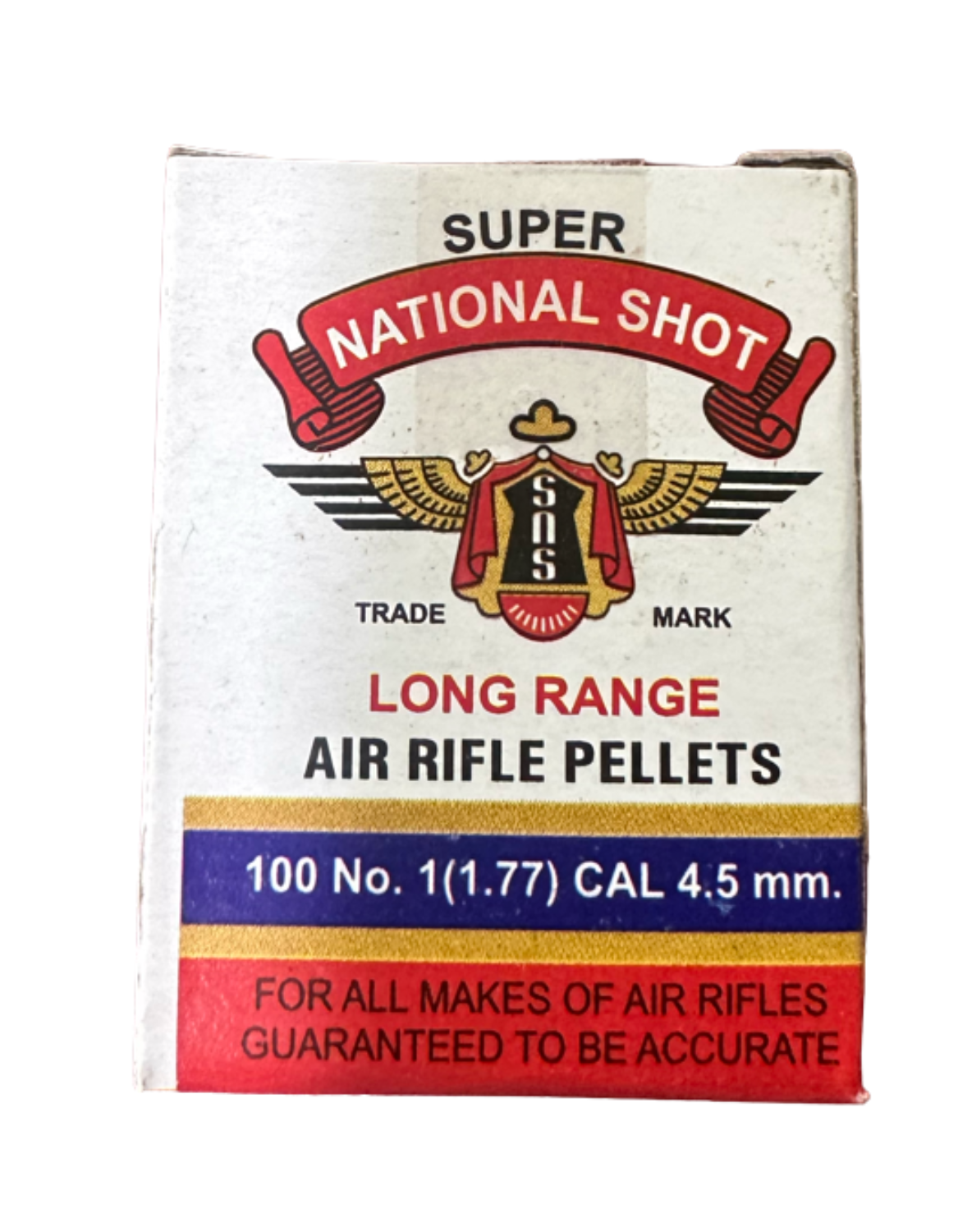 ADVENTURE HUT Super National Shot Long Range Air Rifle Pellets – 1.77 Cal (4.5mm) | 70-100 Count