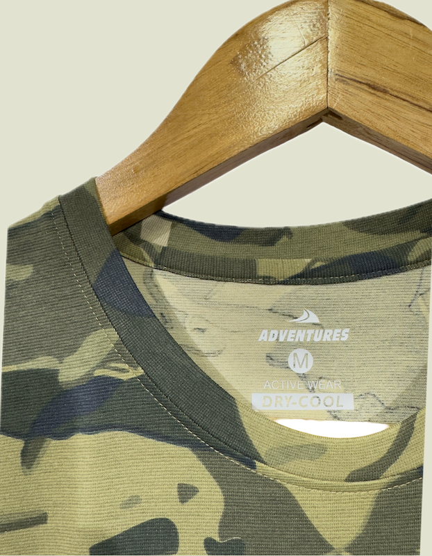 Adventure Hut T-Shirt Camouflage ADV -BGK Print