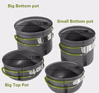 Camping Cookware Set Non-Stick Heat Resistant Outdoor Cooking Set 4 Pot Bowl (COMPSOR-203) - The Adventure Hut