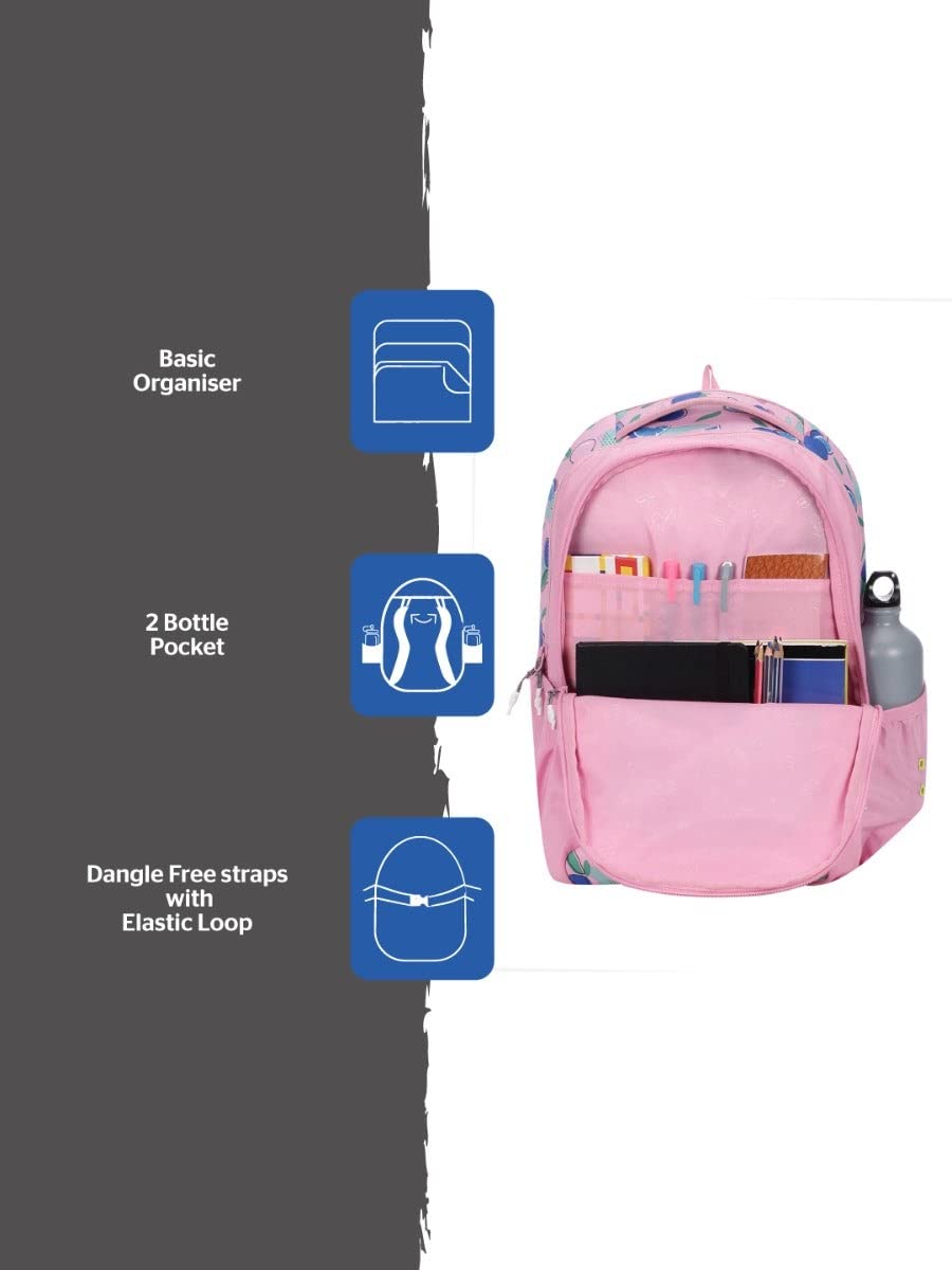 WIKI Girl 3 Citrus Black 29.5L Backpack (12983) (Citrus Pink)