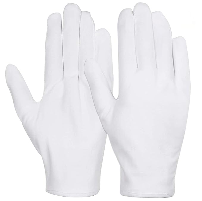 WHITE HAND GLOVES