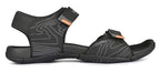 Men HYPAGRIP™ Open Toe Ridge Sandal - Black Grey (51670) - The Adventure Hut