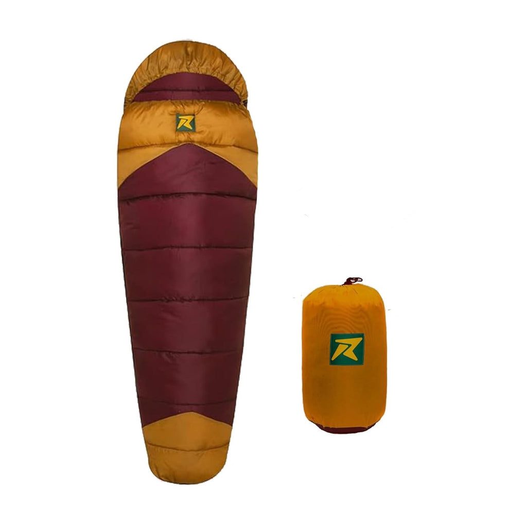 Sleeping Bag Camplite +10°C to +20°C (Brown/Maroon) - The Adventure Hut