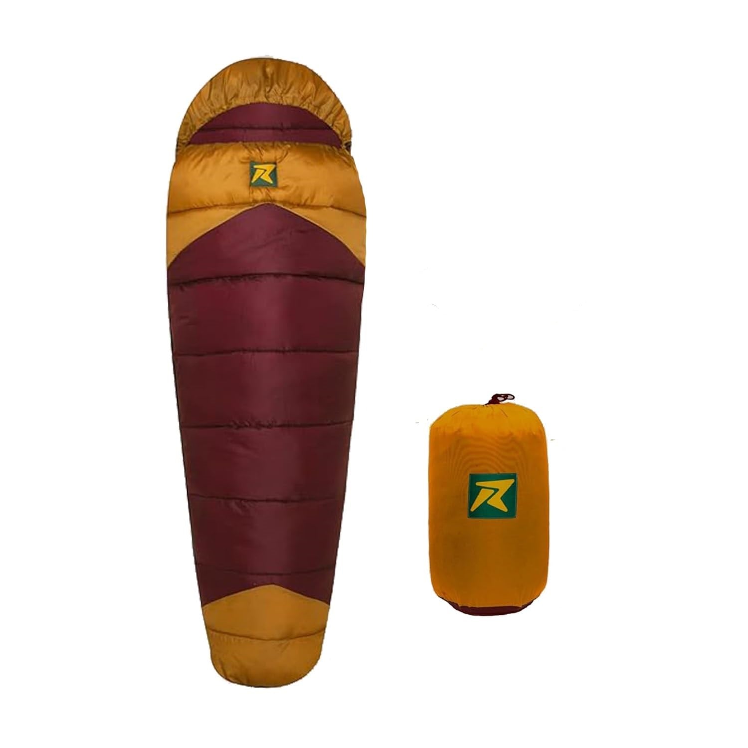 Sleeping Bag Camplite +10°C to +20°C (Brown/Maroon) - The Adventure Hut