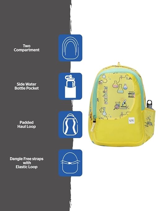 WIKI 1 Streak Orange Backpack(12968) (Science Yellow) - The Adventure Hut