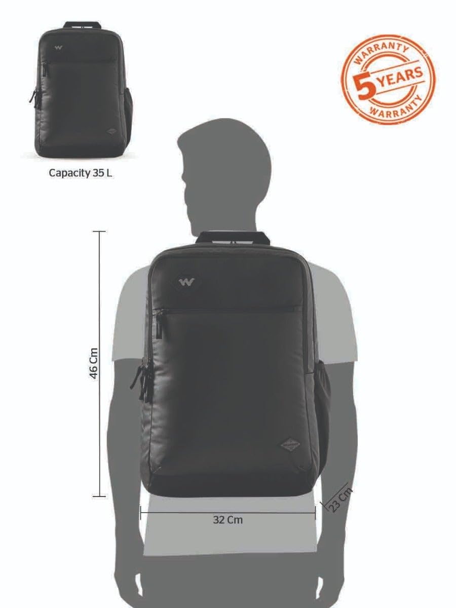 Wildcraft Evo Backpack 35 L (12960) (Black Coated) - The Adventure Hut