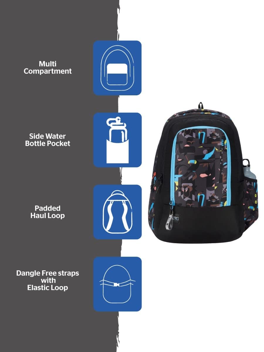 WIKI 2 Streak Yellow Backpack 31.5L (12969) (Fauna Black) - The Adventure Hut
