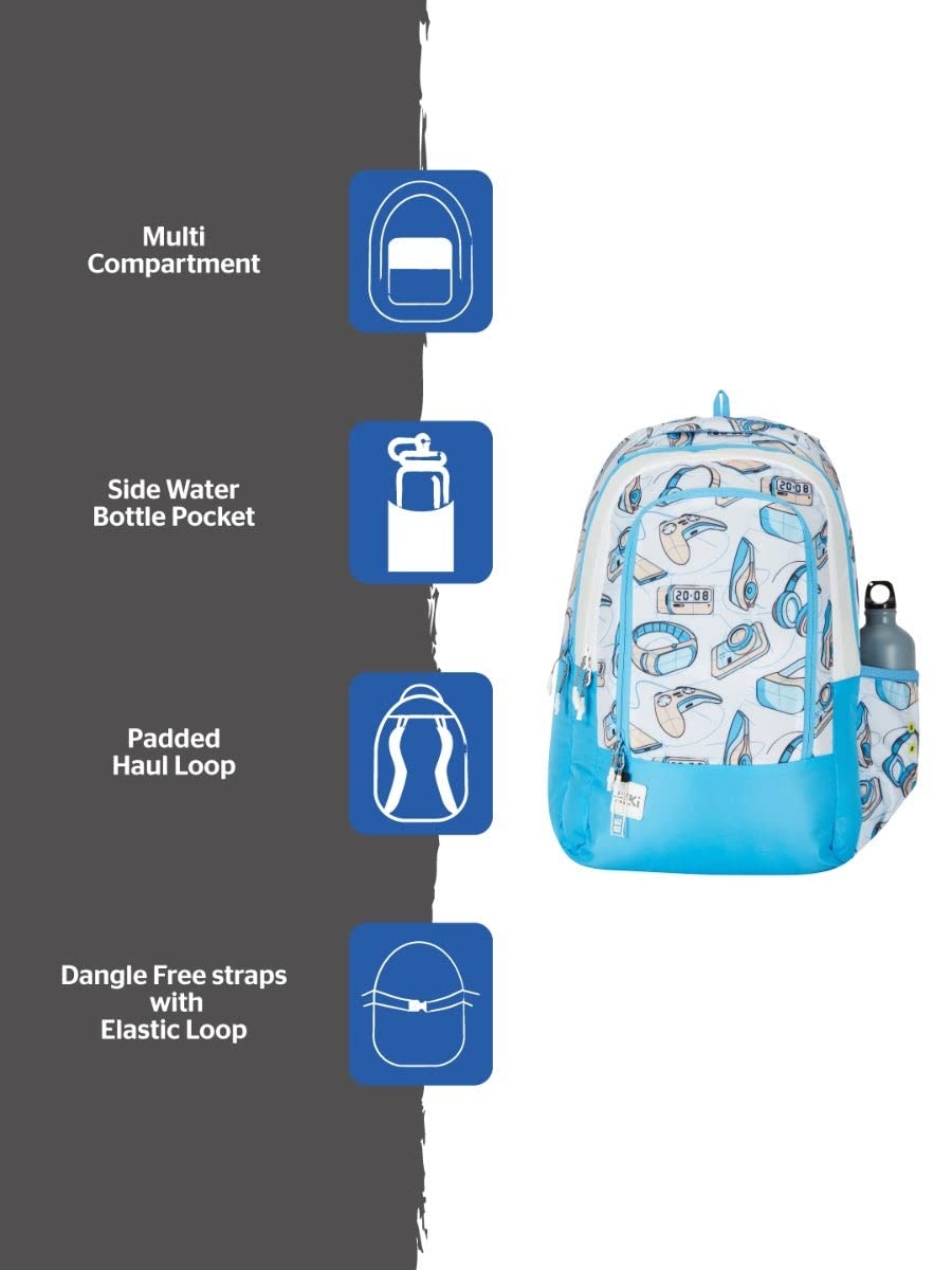 WIKI 2 Streak Yellow Backpack 31.5L (12969) (Gadget White) - The Adventure Hut