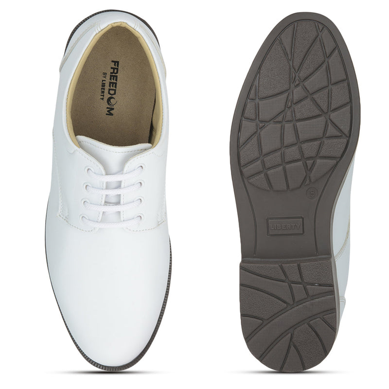 Freedom Formal White Defence Navy Shoes - The Adventure Hut