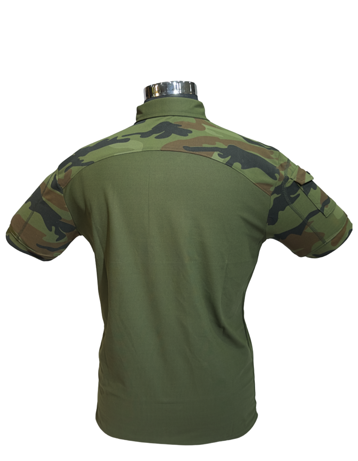 CAMO CLLR T-SHIRT  Military-Style Half Sleeve Cotton Tee
