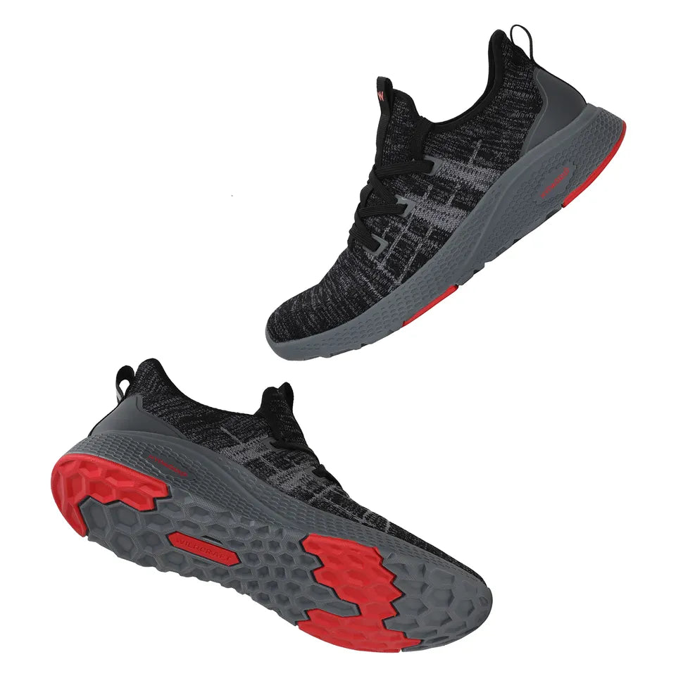 Wildcraft Men HYPALITE™ Knight Pro Running Shoes (51834 - Black) - The Adventure Hut