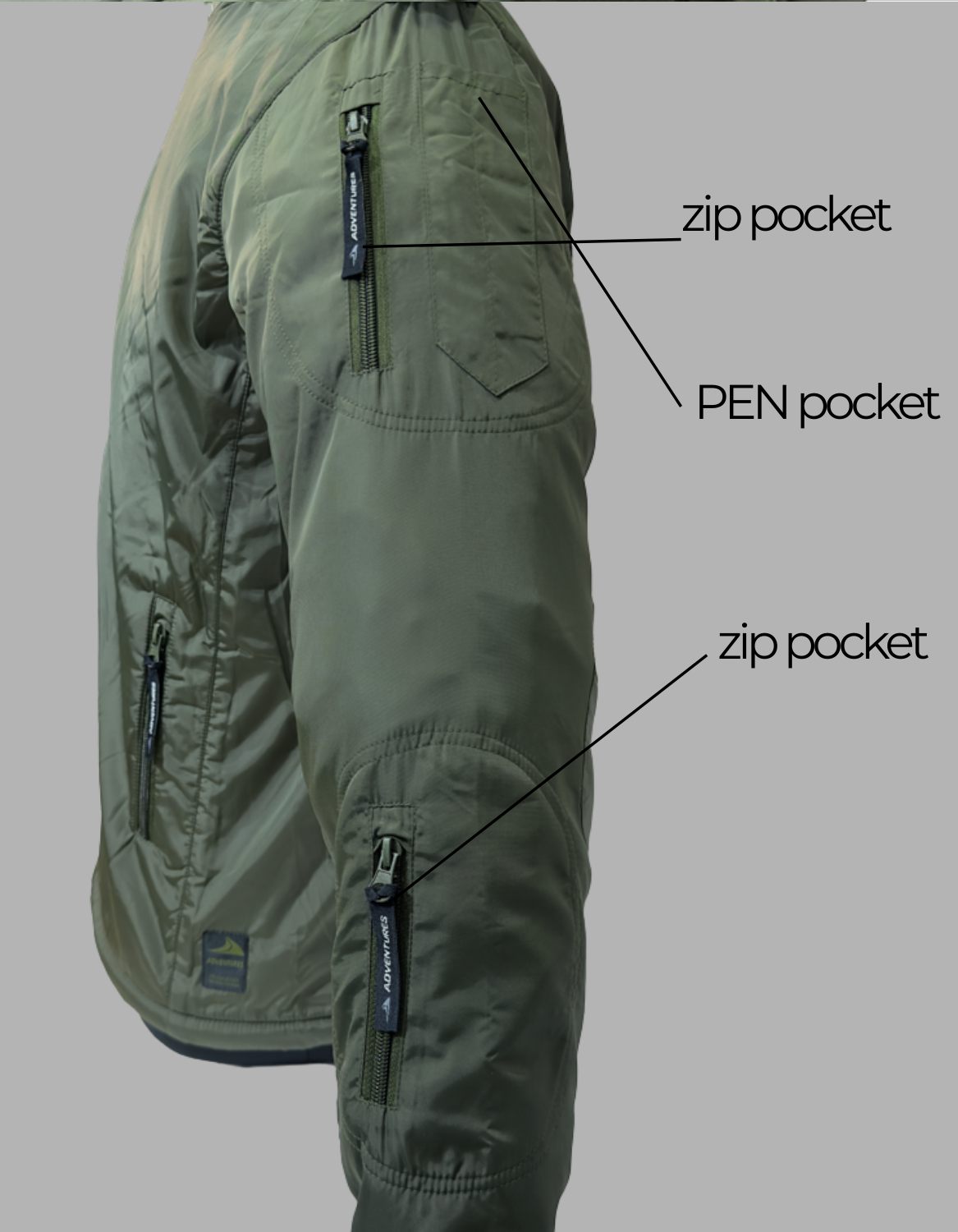 Adventure Hut Tactical Winter Jacket – Army Green Insulated Outdoor Wear