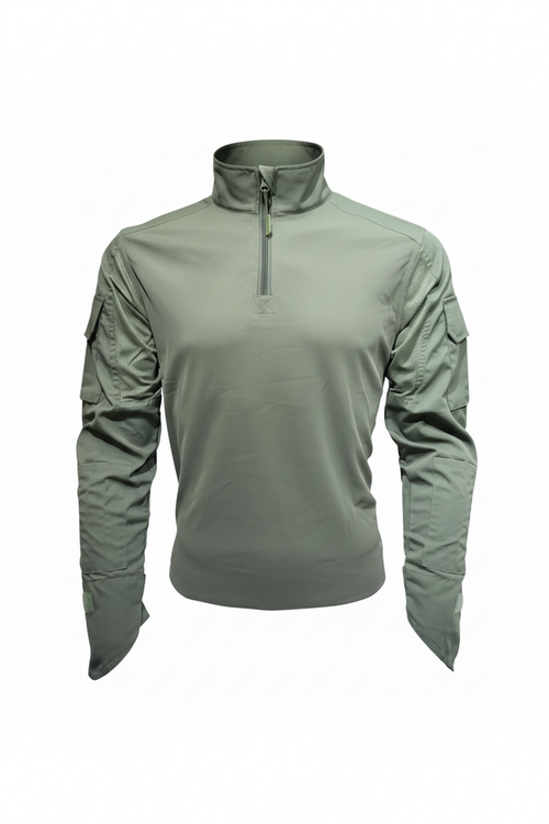 6-Pocket Tactical Combat Shirt – White Background