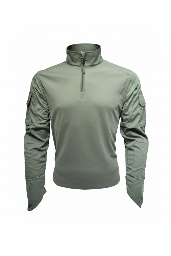 6-Pocket Tactical Combat Shirt – White Background