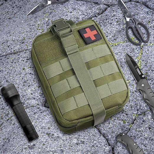 Tactical Military First Aid Kit – Molle Medical Pouch for Emergency Survival, Outdoor Travel