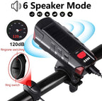 Solar USB Rechargeable Bike Light | 300 Lumens, 5 Modes & 120dB Horn | THE ADVENTURE HUT