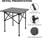 Portable Folding Camping Table – Lightweight Aluminum Outdoor Picnic & Travel Table - The Adventure Hut
