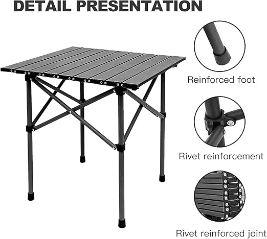 Portable Folding Camping Table – Lightweight Aluminum Outdoor Picnic & Travel Table