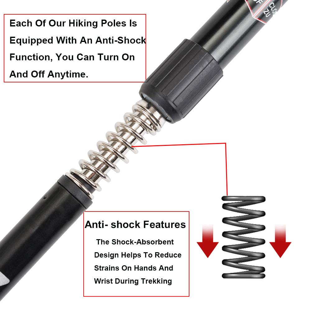Adventure Hut Trekking, Walking, and Hiking Poles (TK-4492)