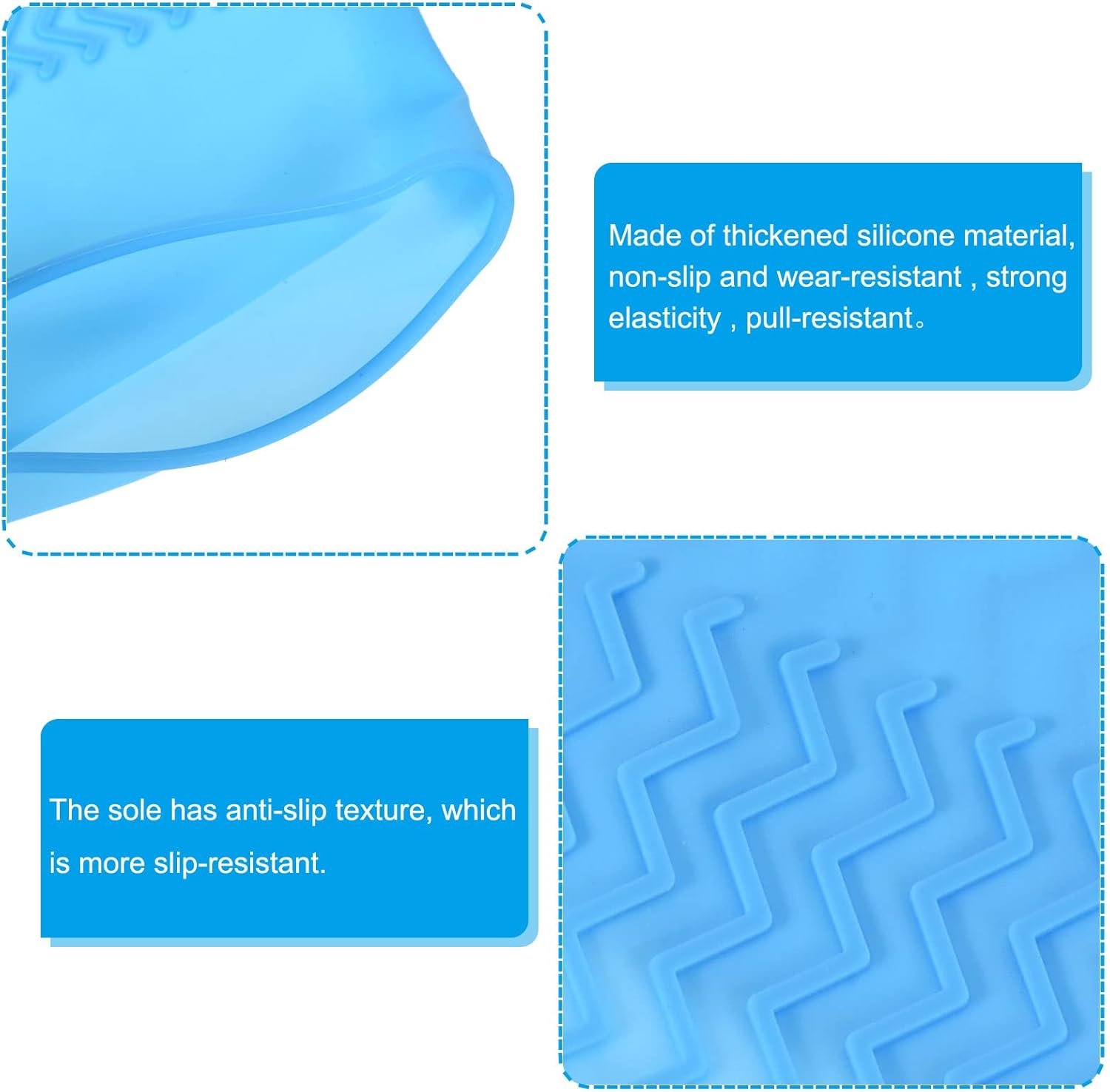 Reusable Silicone Waterproof Shoe Covers – Non-Slip, Durable, Portable, Rain & Mud Protection for Shoes