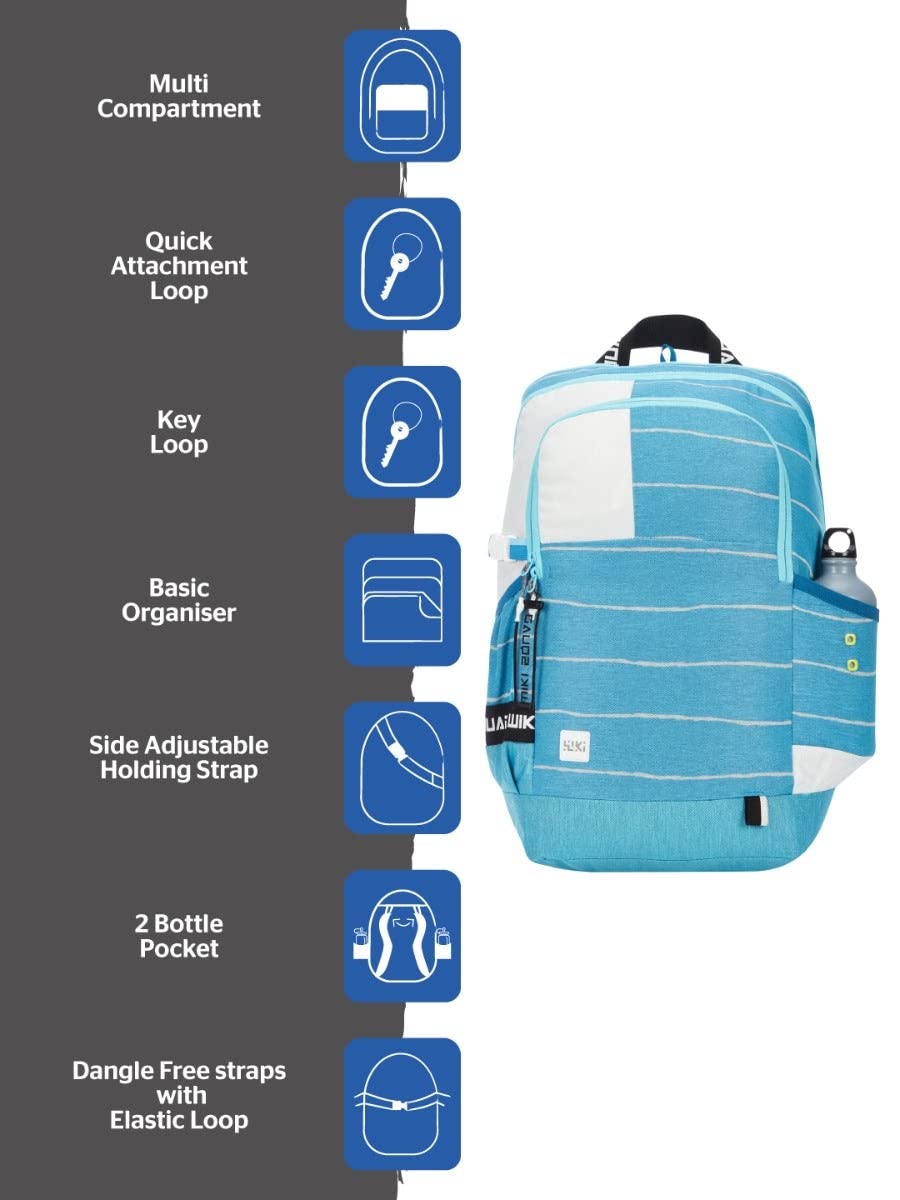 Wildcraft Wiki Squad 3 40L Backpack (12978) (Lines Blue)