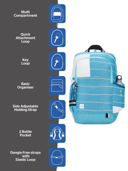 Wildcraft Wiki Squad 3 40L Backpack (12978) (Lines Blue)