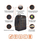 Wildcraft 34.5 Ltrs Evo 1 Jacquard Black Casual Backpack (12279_Jacquard_Black) - The Adventure Hut