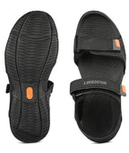 Men HYPAGRIP™ Open Toe Ridge Sandal - Black Grey (51670) - The Adventure Hut