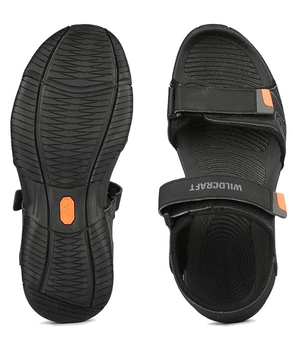 Men HYPAGRIP™ Open Toe Ridge Sandal - Black Grey (51670) - The Adventure Hut
