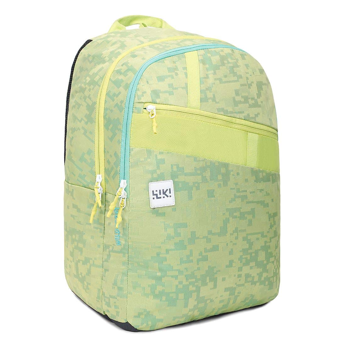 Wildcraft Wiki 4 Jacquard Backpack Green (11959 Green) (Medium size)