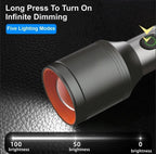 RL-M11D 100W+100W with Warm & Cold Light Modes Metal Torch | THE ADVENTURE HUT