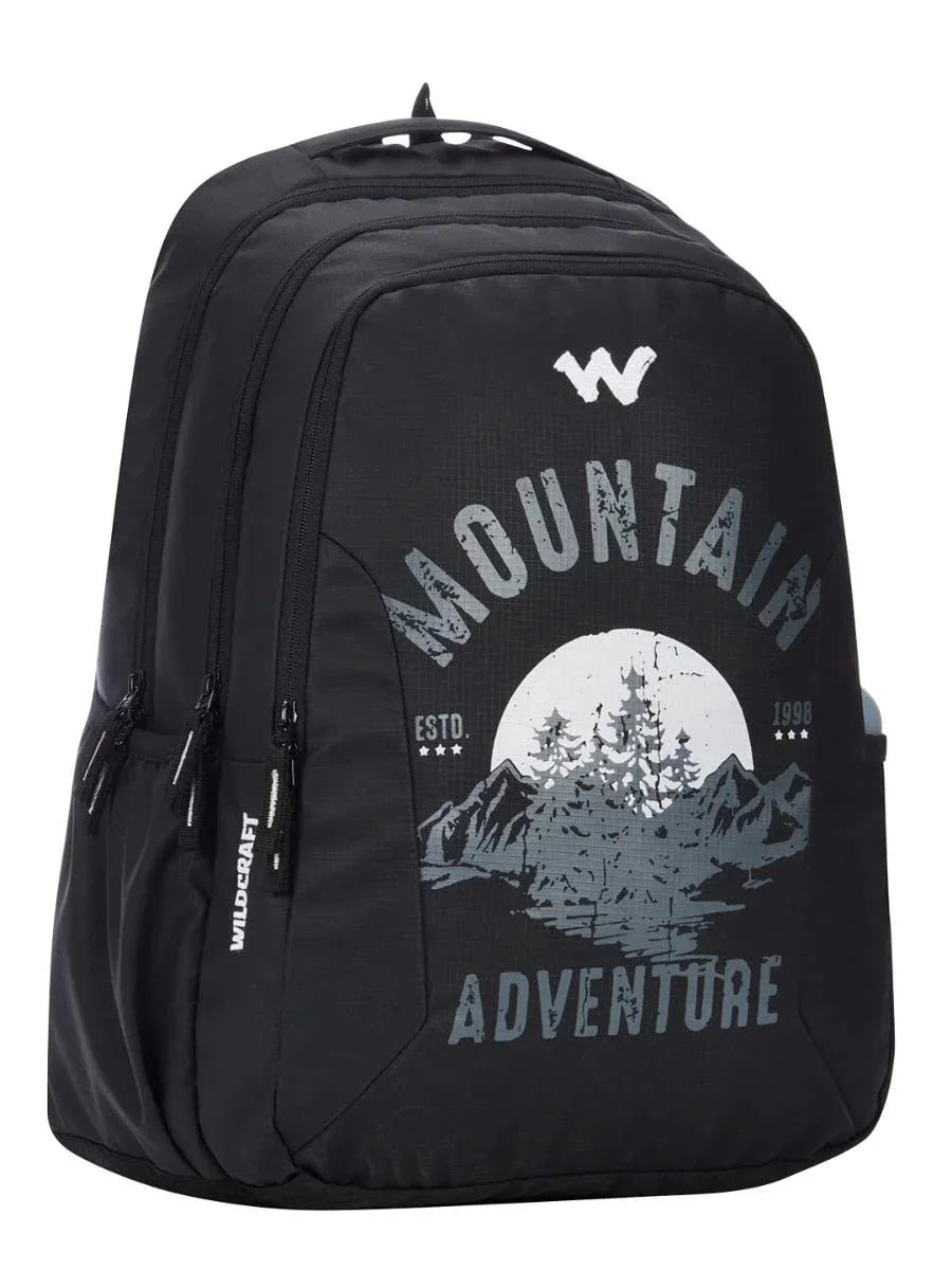 Wildcraft Blaze 45L Backpack with Rain Cover(12953) (Black Coated) - The Adventure Hut