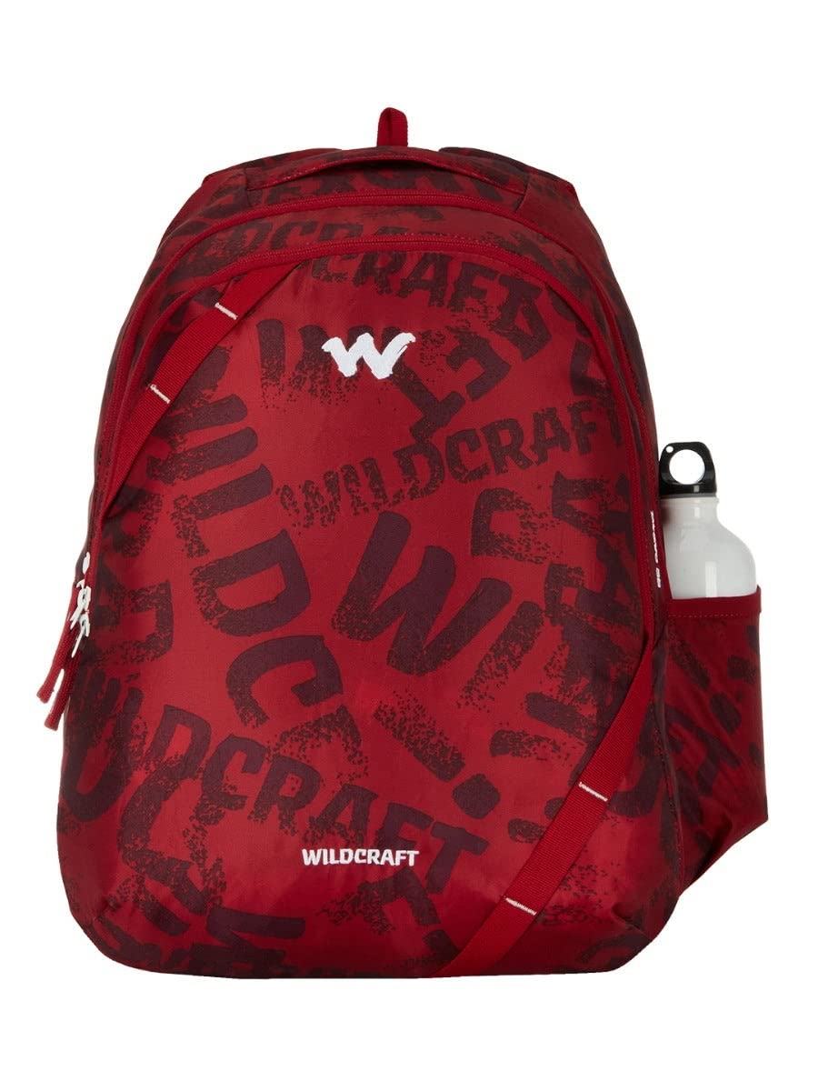 Wildcraft Bravo 35L Backpack with Rain Cover (12955) (TYPGRNG-Red) - The Adventure Hut