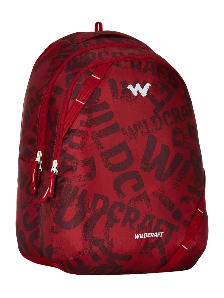 Wildcraft Bravo 35L Backpack with Rain Cover (12955) (TYPGRNG-Red) - The Adventure Hut